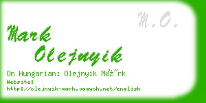 mark olejnyik business card